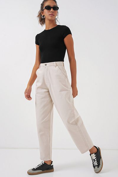 Bigdart 6703 High Waisted Jeans - Ecru