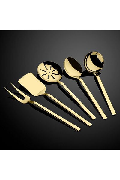 Dame Marie Gold 5 Pcs Large Service Set