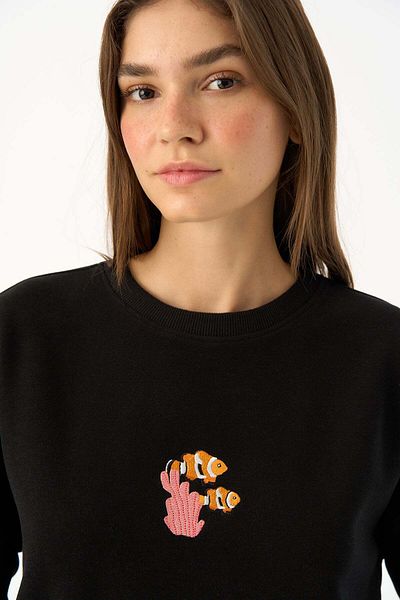 WWF Market Φούτερ Clown Fish SuperSoft - Μαύρο