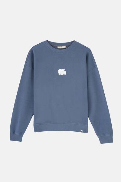 WWF Market Kutup Ayısı SuperSoft Sweatshirt - Flint Mavi