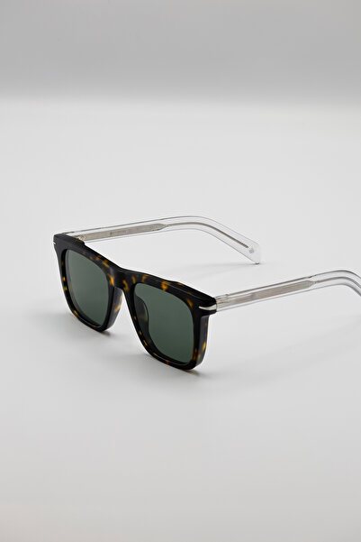 Brooks Leopard Patterned Unisex Bone Sunglasses