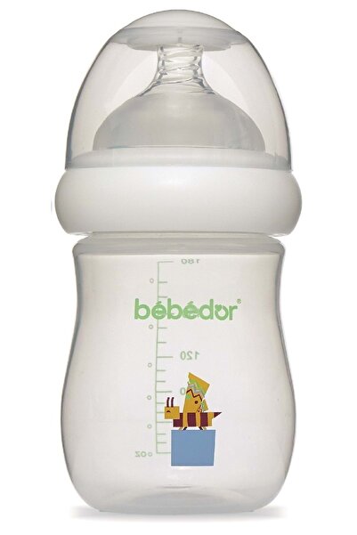 Bebedor Desenli Geniş Ağızlı Pp Biberon 180ml (KOD:97322) - Sarı