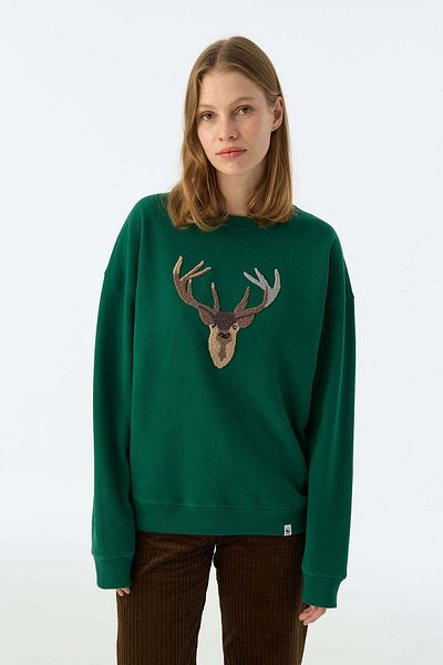 WWF Market Φούτερ SuperSoft Deer - Πράσινο