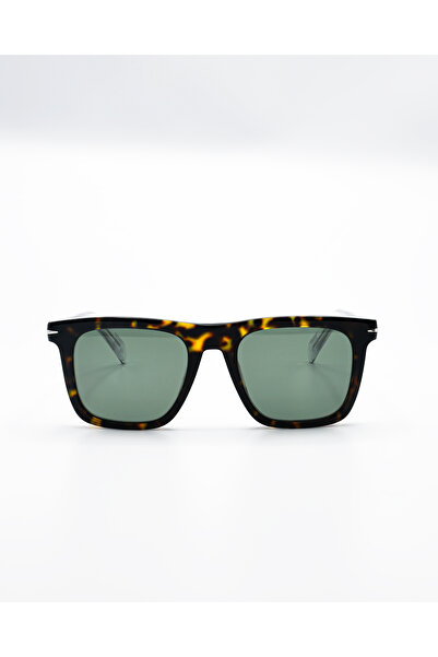 Brooks Leopard Patterned Unisex Bone Sunglasses