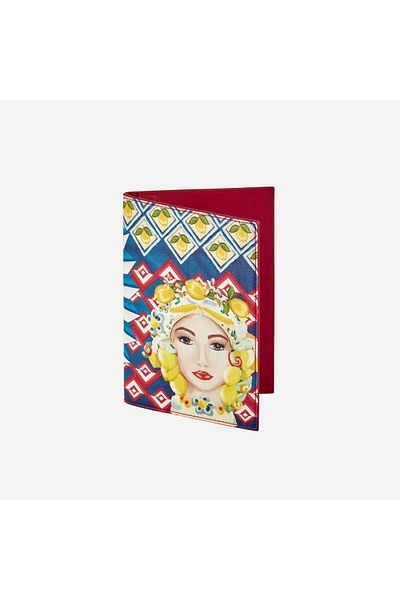 CHIARA ALESSI Калъф за дневник Positano, червено-син, от изкуствена кожа, 21 см