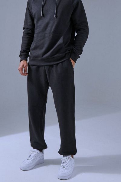 BayBayan Ανδρικό Basic Unprinted Jogger Sweatpants με πλαϊνές τσέπες
