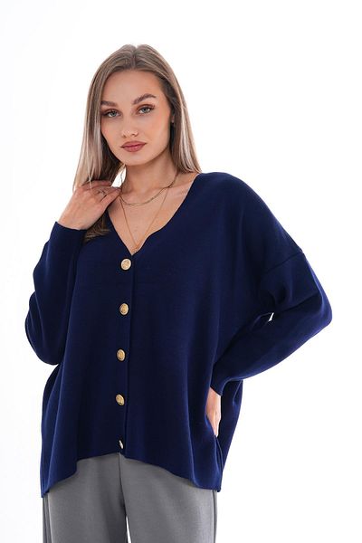 ŞİMAL Women's Button Closure Knitwear Knitted Loose Cardigan 245400   -