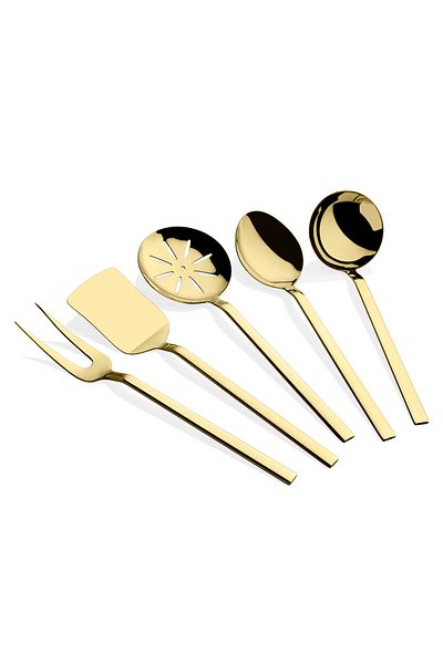 Dame Marie Gold 5 Pcs Large Service Set