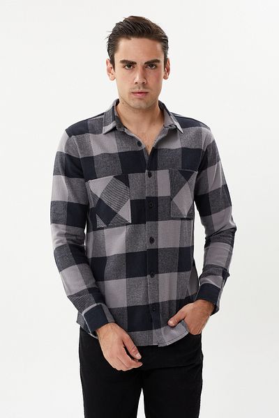 Twister Jeans EG 1889 Ανδρικό καρό πουκάμισο με διπλή τσέπη