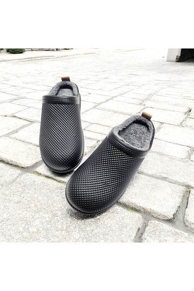 GEZER Αδιάβροχες παντόφλες Eva Home Work Street Garden με αθόρυβη γούνινη σόλα