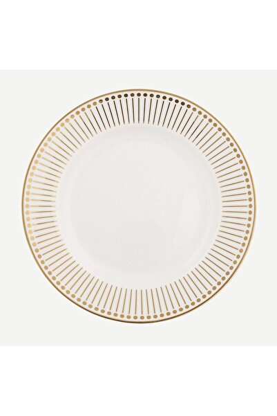 GREENGATE صحن طعام بورسلين أبيض من Green Gate Dawn بحجم 25.6 سم