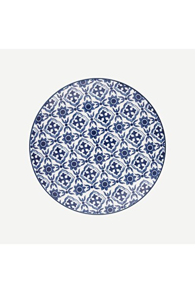 GREENGATE Green Gate Hope Mavi Beyaz Porselen Kahvaltı Tabağı 20,5 Cm