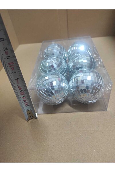 Bp Bizden Pastacılık Disko topu 6 cm 6 lı paket (asma aparatlı degıldır)