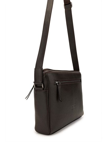 Tamer Tanca Men's Genuine Leather Brown Messenger Bag