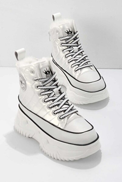 Guja Beyaz Rugan Hakiki Deri Kadın Bot & Bootie K02185035608