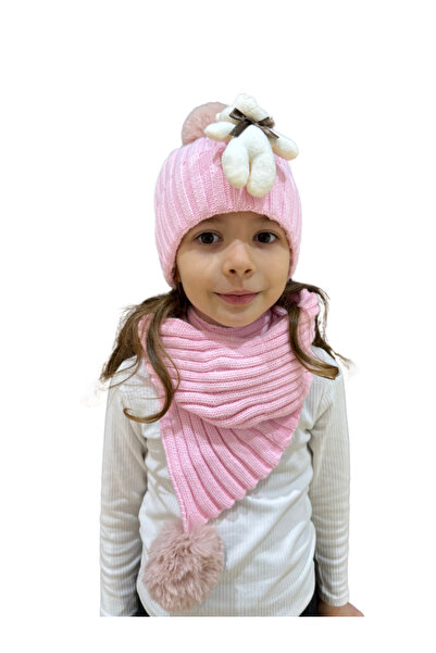 Benittokids Дитячий комплект шапка і шарф з ведмедиком 7019