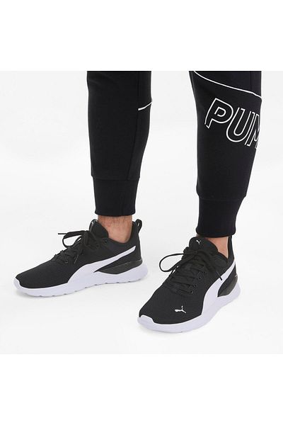 Puma 371128 02 Anzarun Lite Puma حذاء رياضي كاجوال باللونين الأسود والأبيض