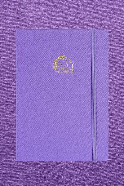Victoria's Journals دفتر ملاحظات مكون من 96 ورقة من الكتان مقاس A5 - 160 جرام. نقطة