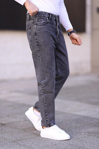 Trendyol Collection Graue Boyfriend-Jeans – 100 % Baumwolljeans TMNAW25JE00020