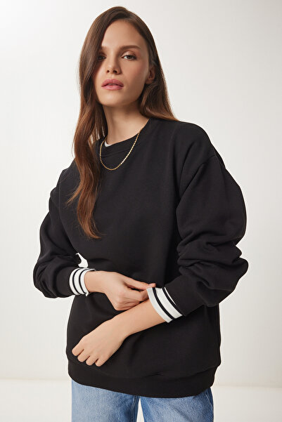 Happiness İstanbul Dámská černá mikina Chardon Basic OW00001