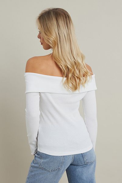 Cool & Sexy Ecrufarbene Madonna-Kragenbluse mit Reißverschluss für Damen EY2559