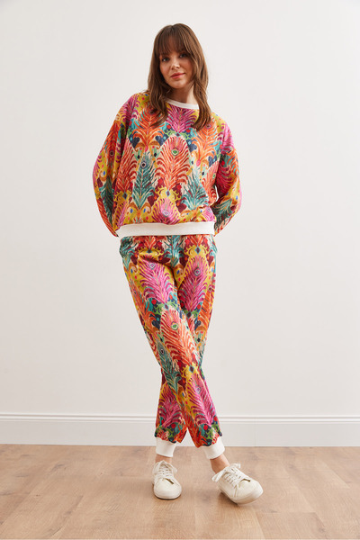 Olalook Γυναικείο Σετ Φόρμας Πολύχρωμο Πεύκο ETKM- 0000069