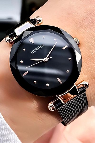 Homies Special Boxed Women's Wristwatch 3 Atm Waterproof Steel Mesh Band + Bracelet Wlg1258