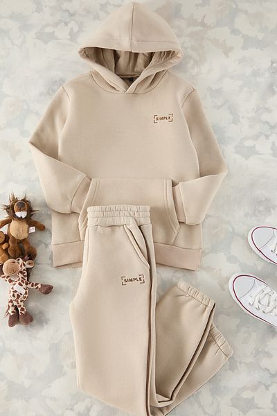 TRENDYOLKIDS Stone Boy's Knitted Mini Me tepláková souprava Tkdaw25Em00001