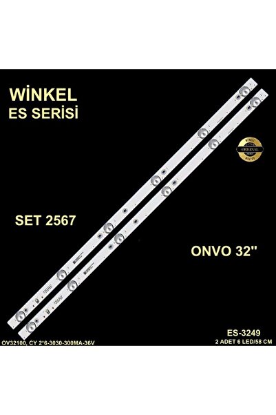 REWEL Onvo Tv LED BAR 32 inç 2li takım 2x58cm 6 mercek 284434-M10