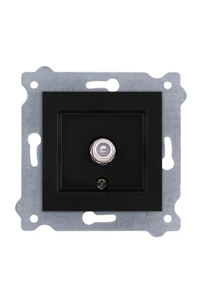 REWEL Exen Karell Metallic Black Satellite Socket (F Connector) (Excluding Frame) 290- 001403 -261 321080