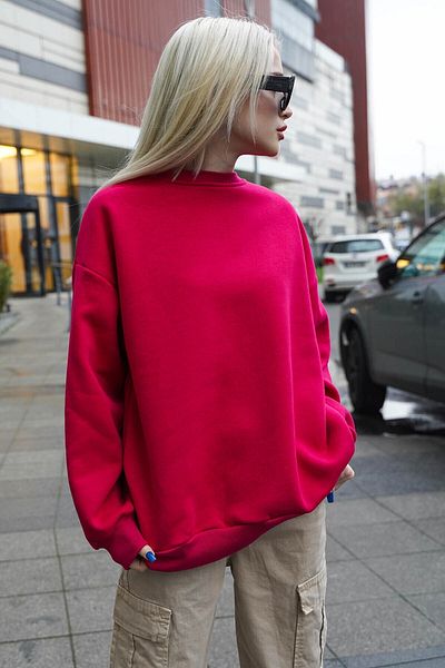 Moda Glo Φούτερ με λαιμόκοψη Crew Neck Basic