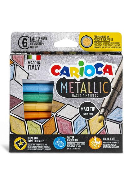 STOREMAX Ntwork Metallic Jumbo Felt Pen 6'Li Art 1087243
