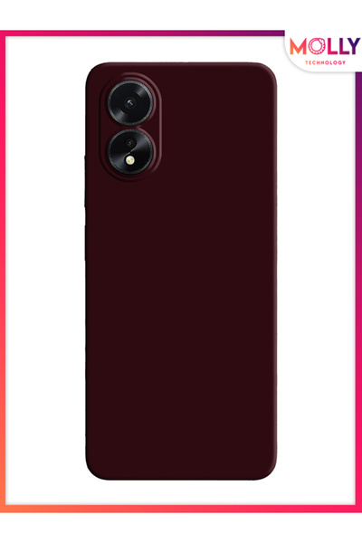 Molly Oppo A38 İçin Vişne Çürüğü Liquid İçi Kadife Silikon Kılıf