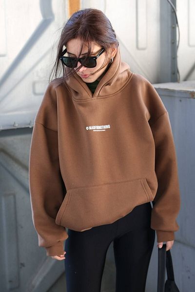 Moda Glo Φούτερ Marque Lumineuse Girls με στάμπα Oversize