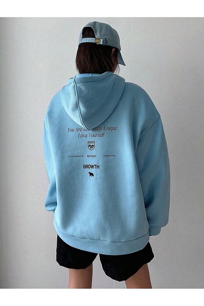 Moda Glo Φούτερ με κουκούλα Unisex με στάμπα
