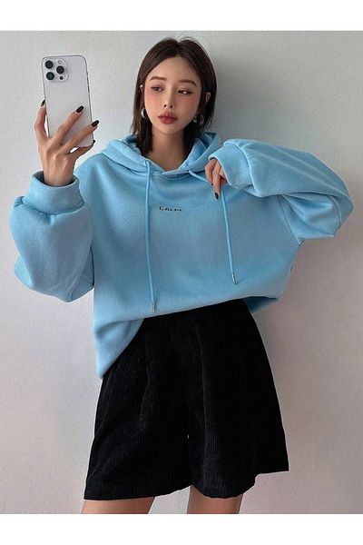 Moda Glo Φούτερ με κουκούλα Unisex με στάμπα
