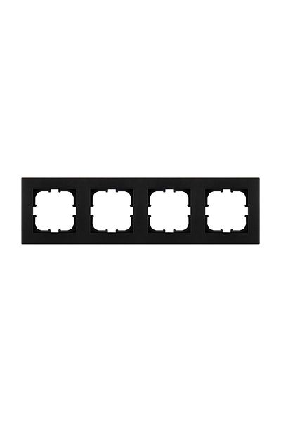 REWEL Exen Karell Black Metallic 4 Quadruple Frame - 200- 140000 -104 321084