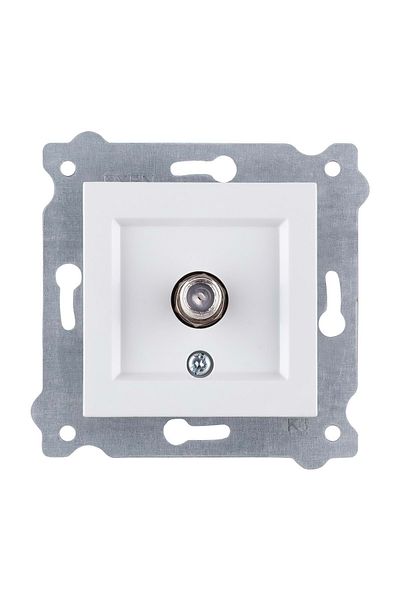 REWEL Exen Karell White Satellite Socket (F Connector) (Excluding the Frame) 290- 000103 -261 321069