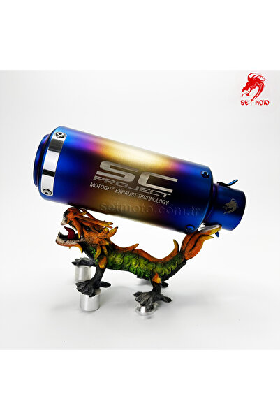 setmoto Sc Racıng - Performans Egzos Eksos - 3 Renklı - Susturuculu