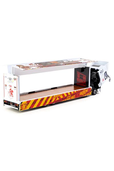 TOYFEST سيارة ميتسوبيشي فوسو سوبر جريت إيفا راسينغ من المعدن قابلة للجمع من تارامك وركس 1/64