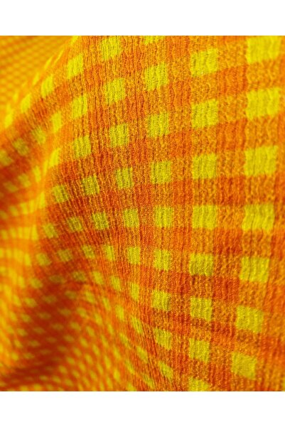 Kumaş Parça Бюрмюк джерсі жовтого та оранжевого кольорів (ширина 160 см, довж...