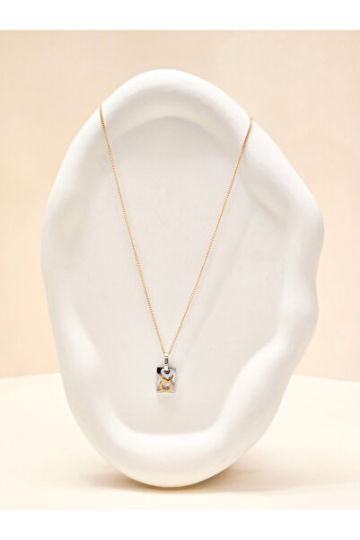 Sense Jewelry Burç Sembolü - Gümüş Renkli Çelik Kolye - Boğa