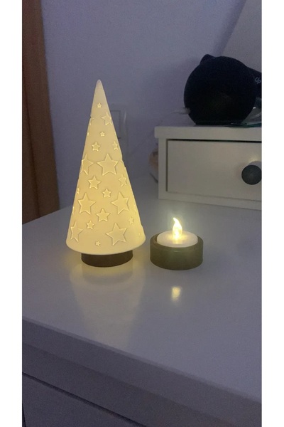 METADESİNG حامل شموع خشب الصنوبر رازمو - ديكور شتوي وزينة رأس السنة الجديدة -...