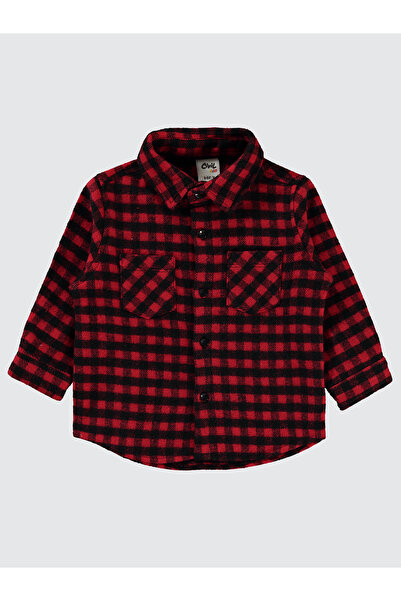 Civil Baby Erkek Bebek Gömlek 6-18 Ay Kırmızı