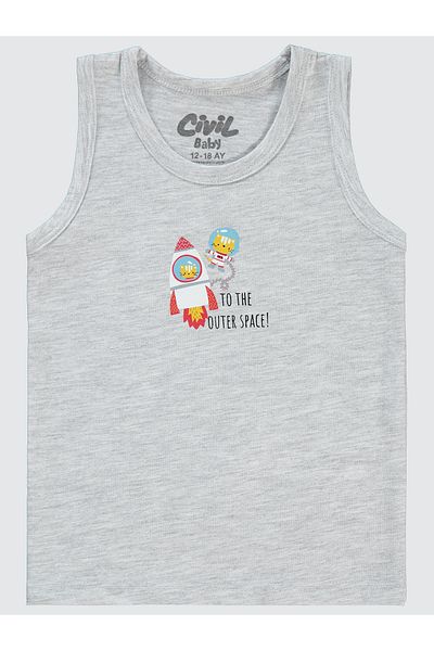 Civil Baby 9-18 Months Baby Boy Gray Undershirt