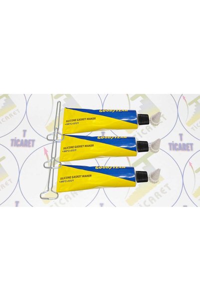 Goodyear Isıya Dayanıklı Silikon Siyah Tüp Sıvı Conta - 80 ML ( 3 ADET )