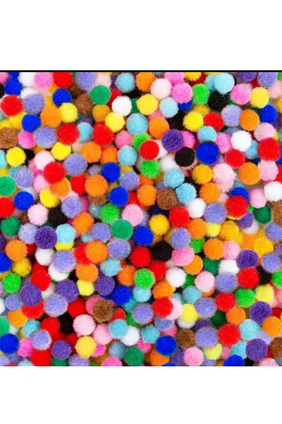 Hubb 8 mm Color Pompom - Mixed 100 Colors