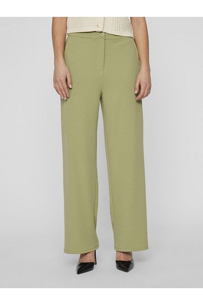 VILA Hose mit weitem Bein High Waist