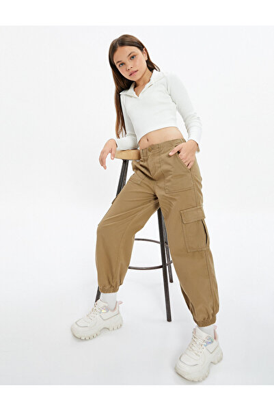 Koton Parachute Jeans Cotton Elastic Waist Pocket - Parachute Jean