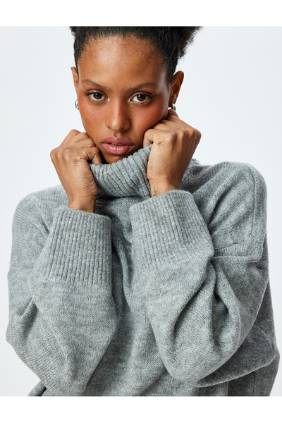 Koton Pulover tricotat supradimensionat cu mânecă lungă